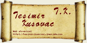Tešimir Kusovac vizit kartica